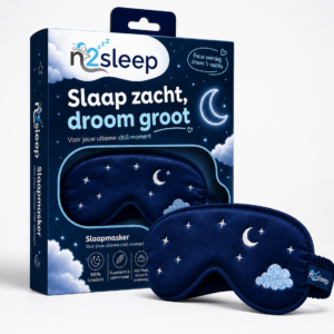 n2sleep slaapmasker - Blauw - Overal zorgeloos slapen